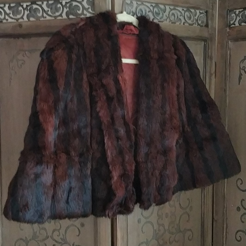 Vintage 40s Fur Capelet